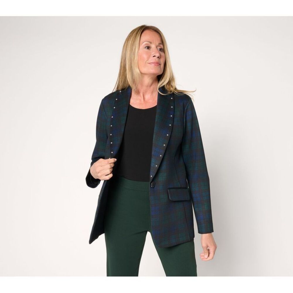 Susan Graver Women's Petite Jacket PM Make Your Selection: DarkGreen